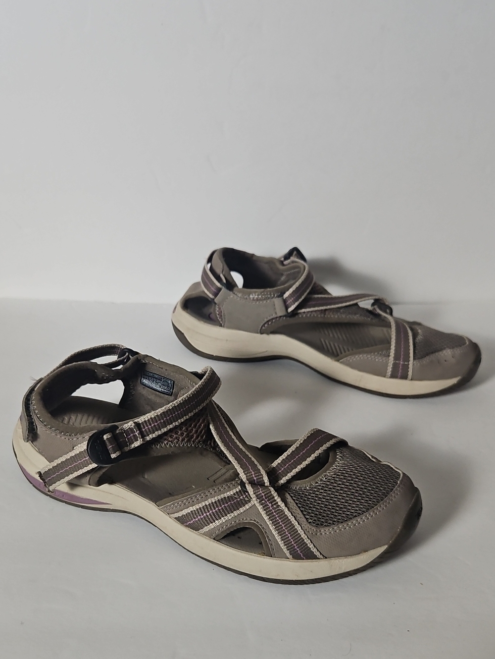 Teva Gray Purple Shockpade Ewaso Sport Sandals